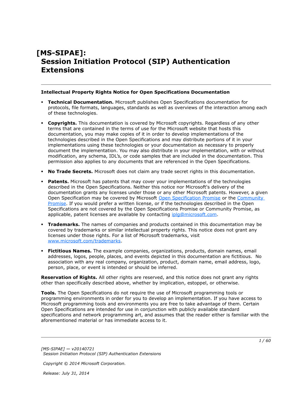 Intellectual Property Rights Notice for Open Specifications Documentation s44