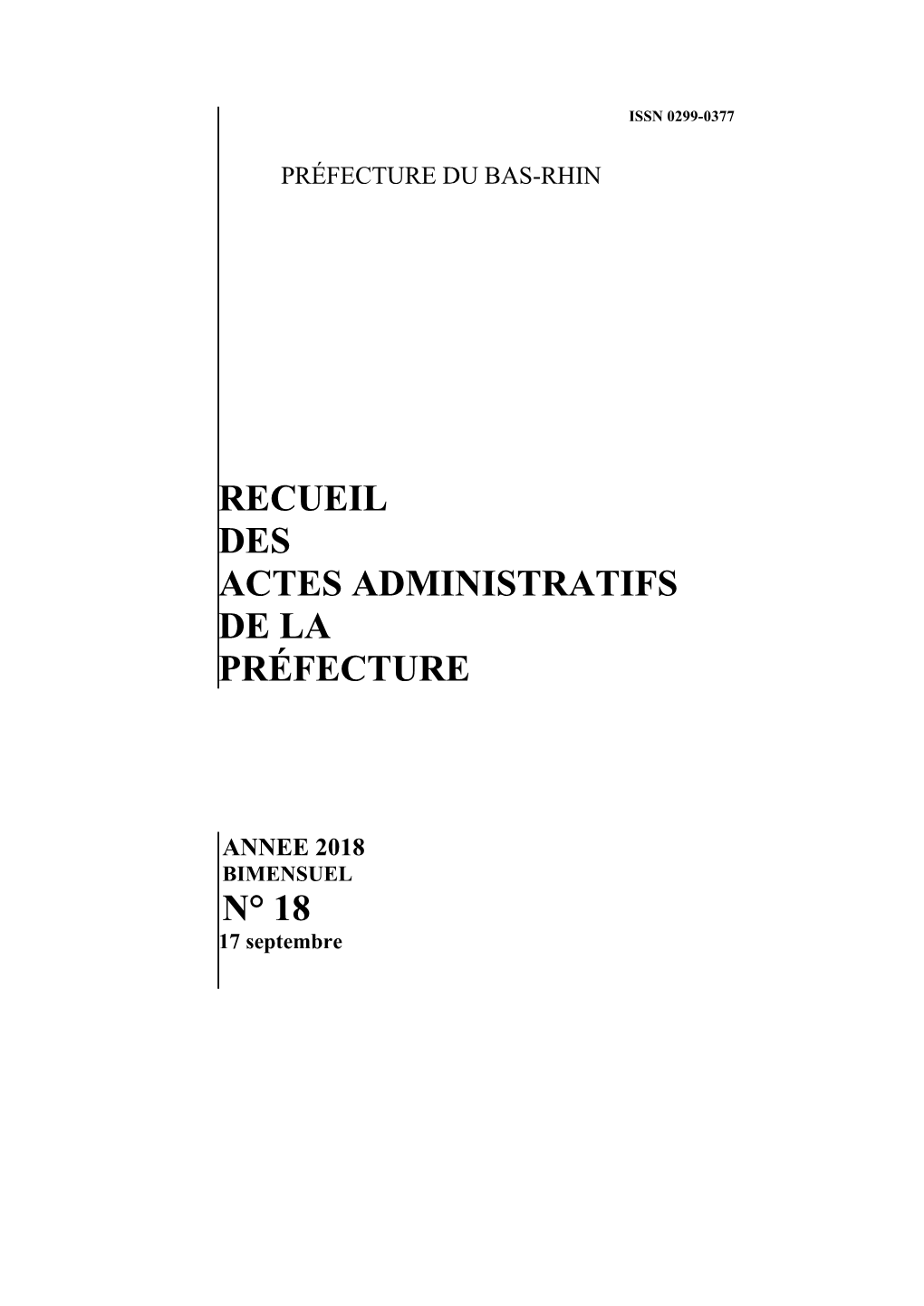 Actes Administratifs De La Préfecture