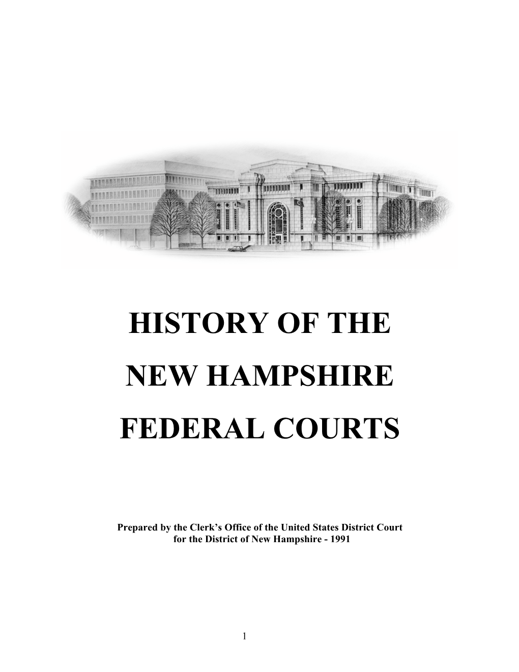 History of the New Hampshire Federal Courts