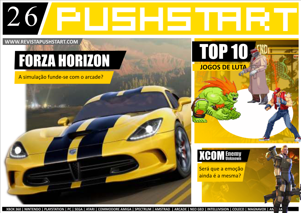 PUSHSTART.COM TOP 10 FORZA HORIZON JOGOS DE LUTA a Simulação Funde-Se Com O Arcade?