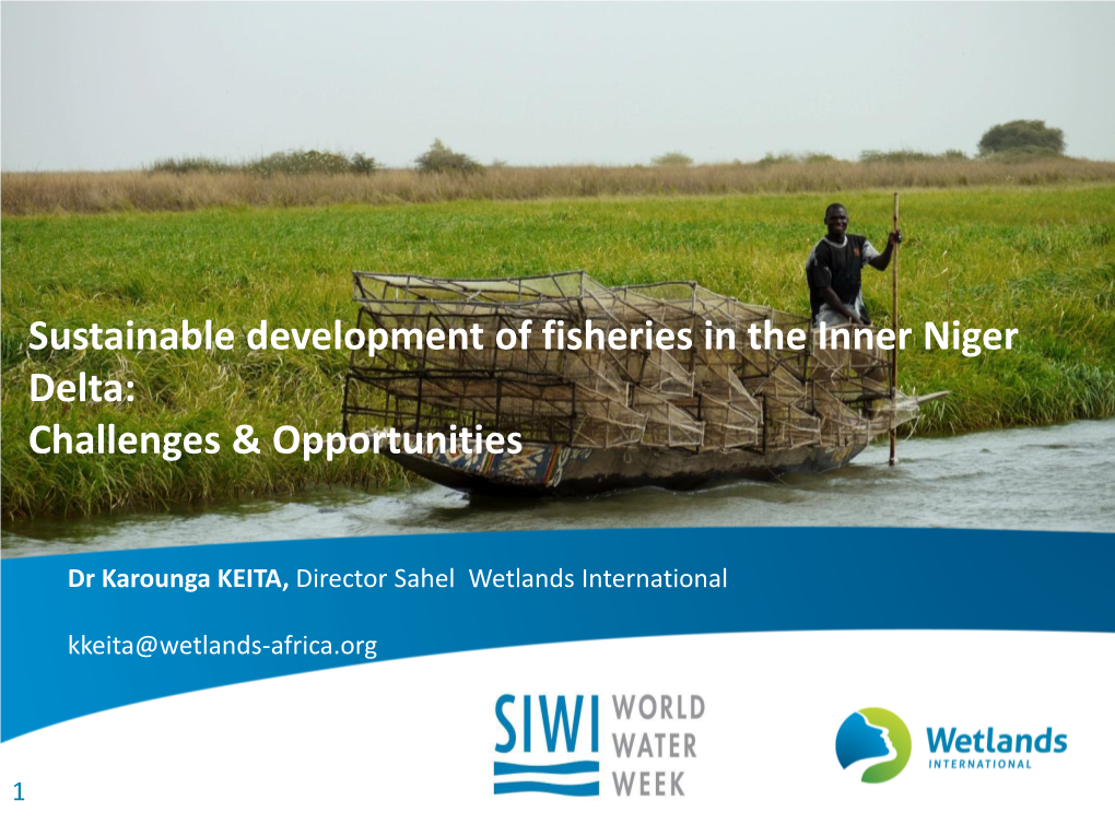 Sustainable Development of Fisheries in the Inner Niger Delta: Challenges & Opportunities