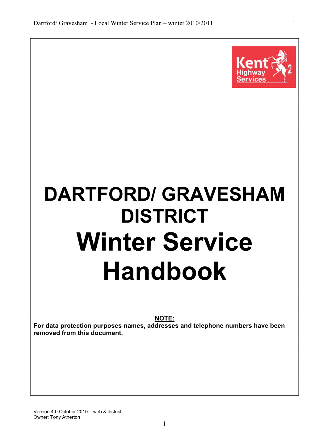 Winter Service Handbook