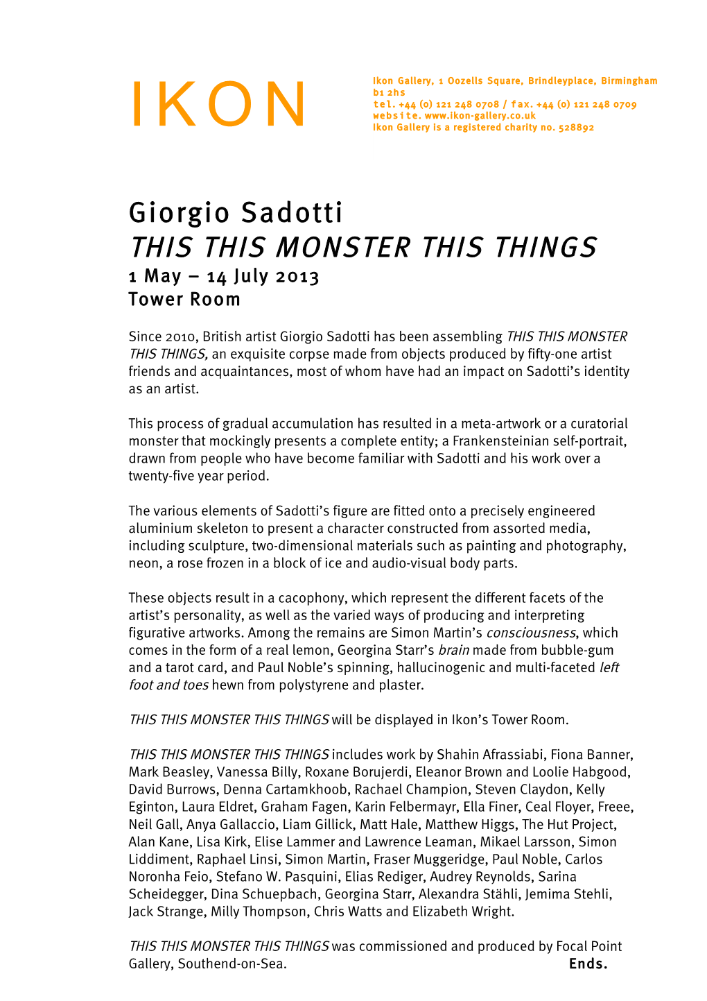 Giorgio Sadotti – Monster
