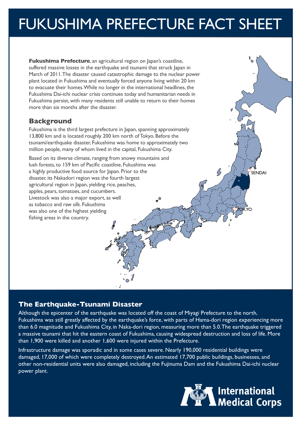 Fukushima Prefecture Fact Sheet