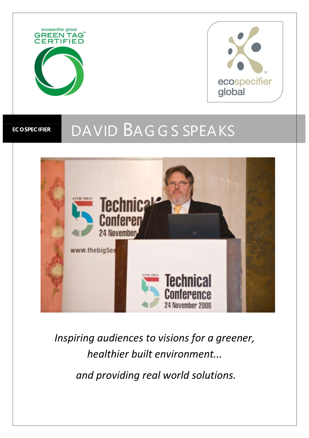 David Baggs Speaks