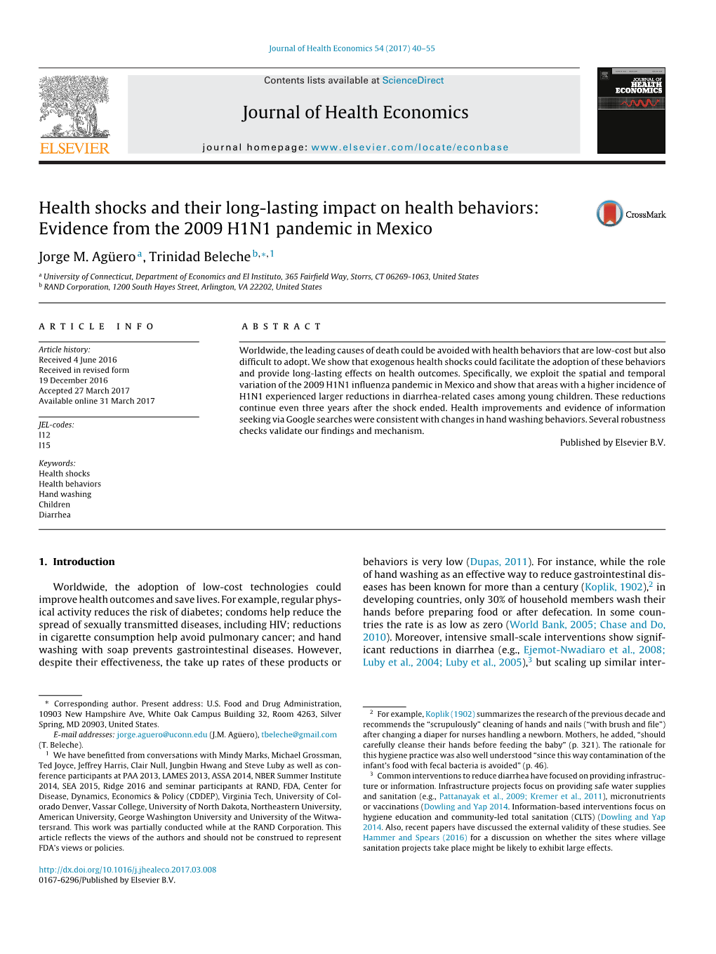 Health Shocks and Their Long-Lasting Impact on Health Behaviors