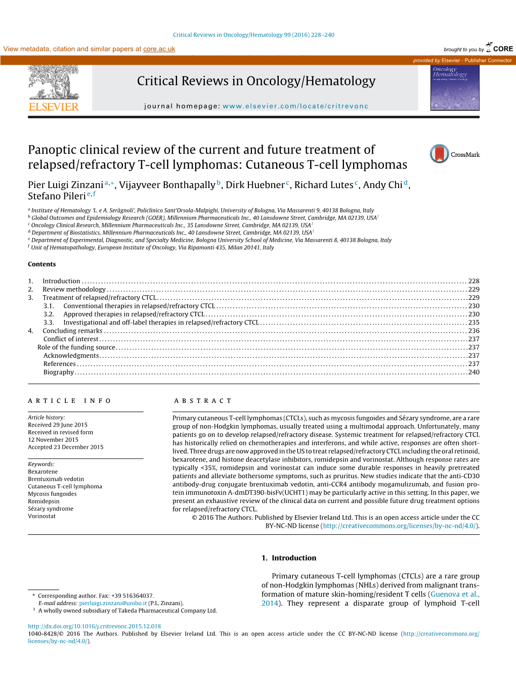 Cutaneous T-Cell Lymphomas