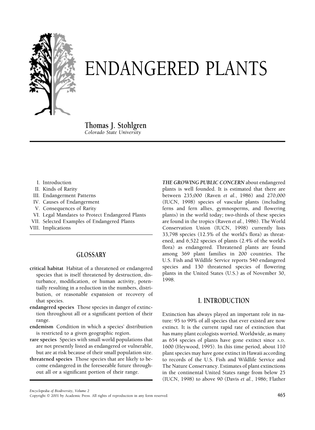 Endangered Plants