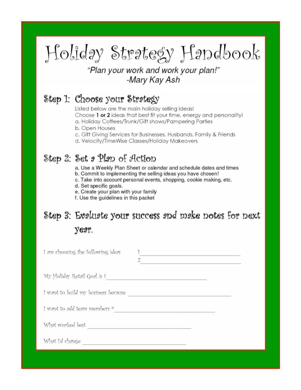 2011 Holiday Strategy Guide Part2