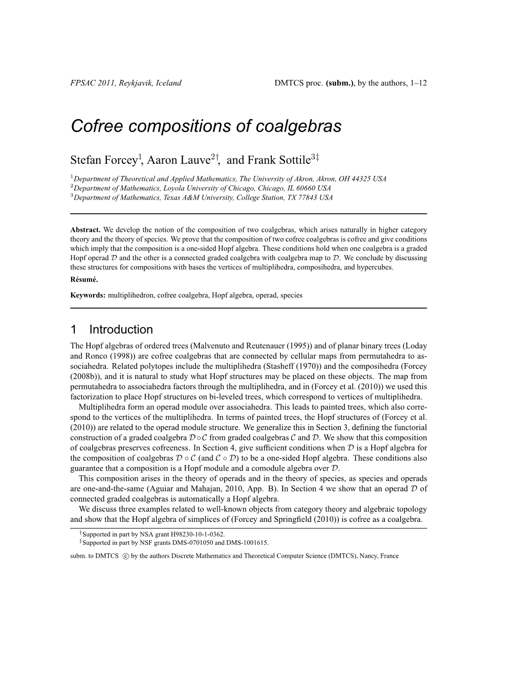 Cofree Compositions of Coalgebras