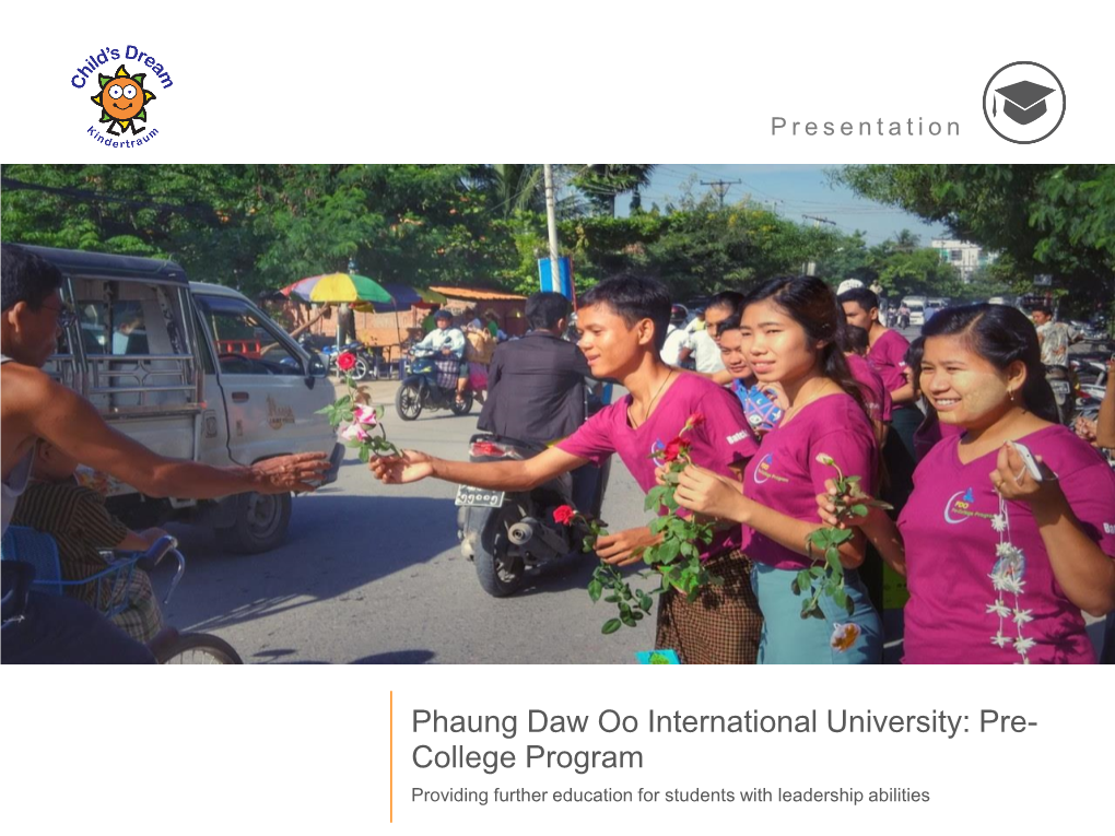 Phaung Daw Oo International University: Pre- College Program