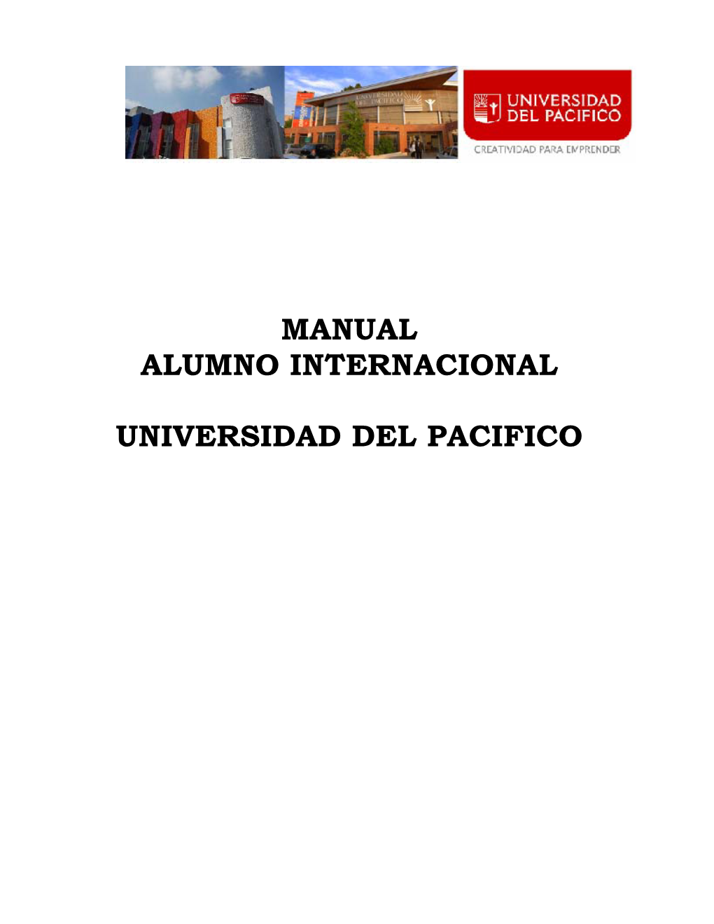 Manual Alumno Internacional Universidad Del Pacifico