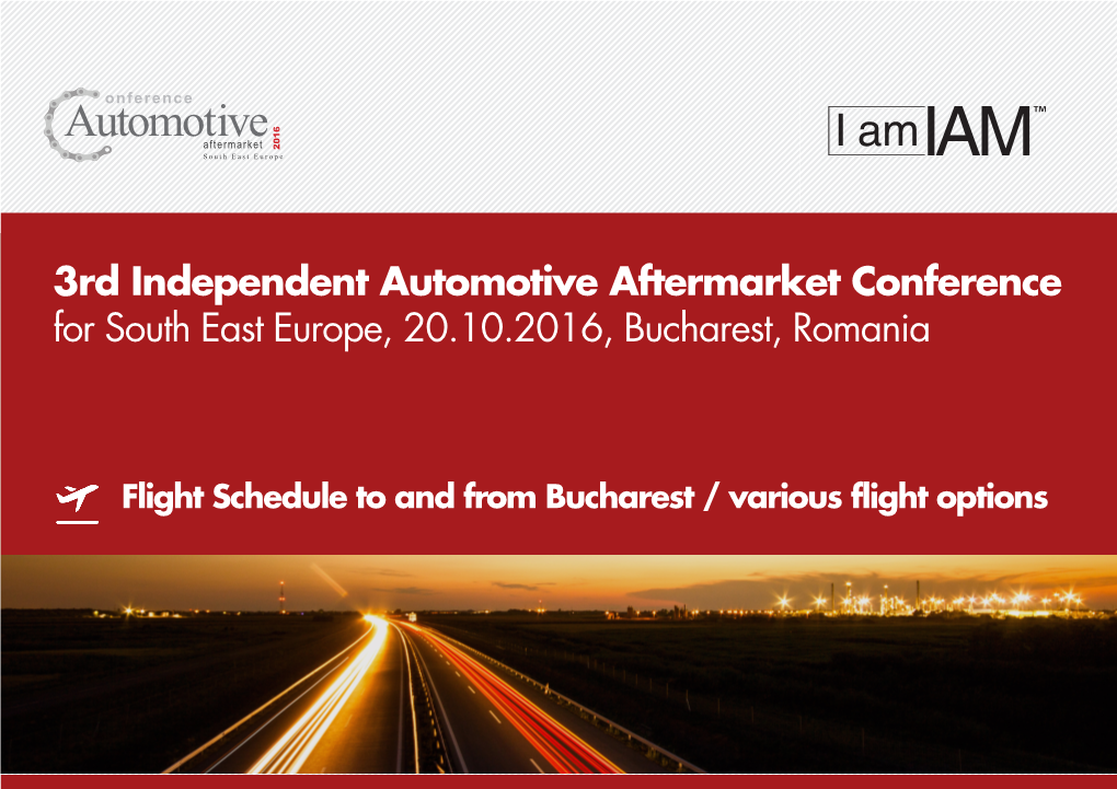 3Rd Independent Automotive Aftermarket Conference for South