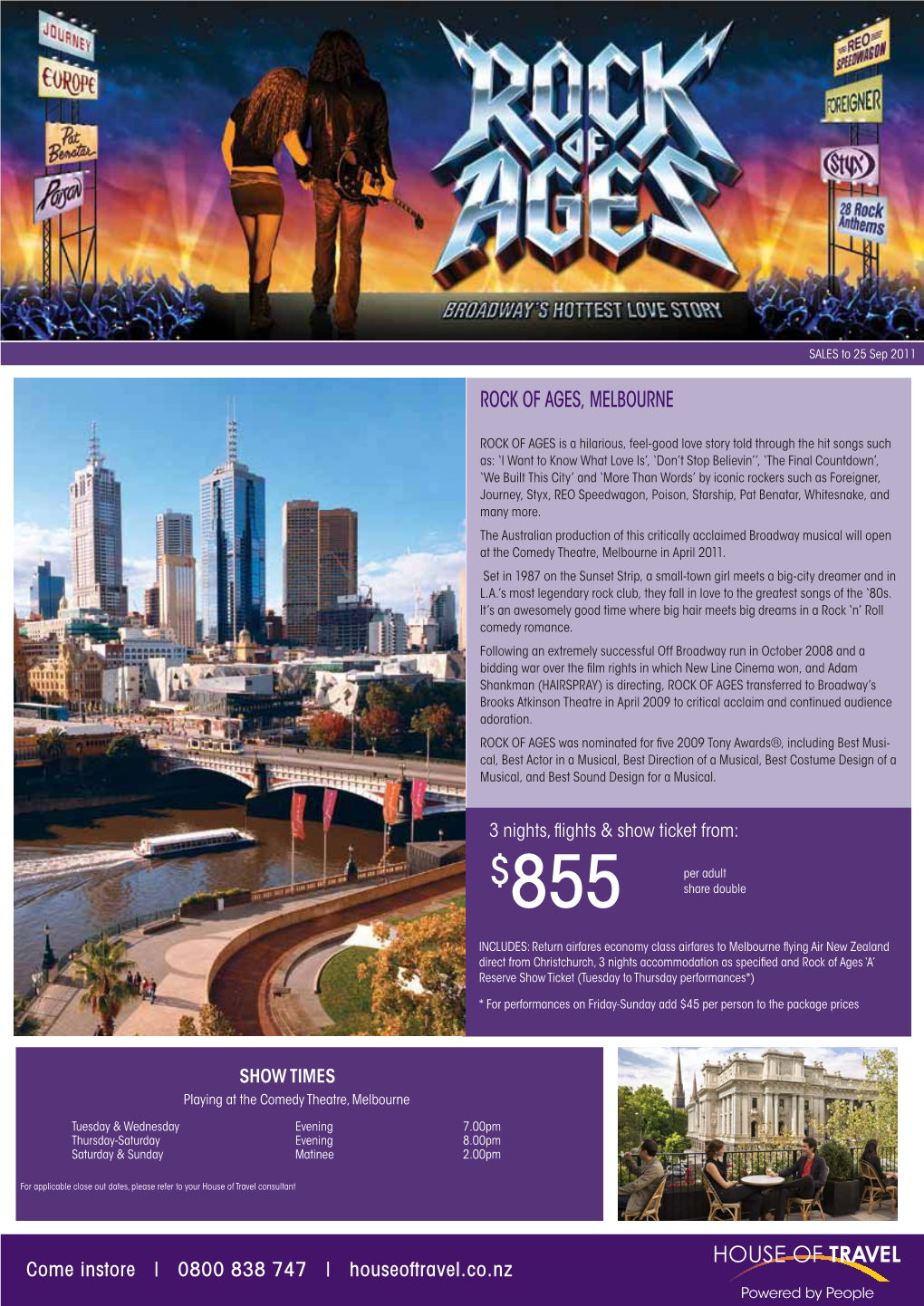 Rock of Ages, Melbourne
