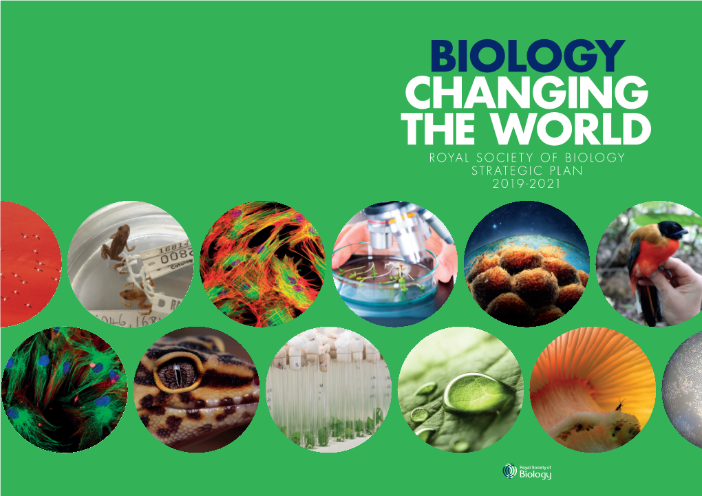 Royal Society of Biology Strategic Plan 2019-2021