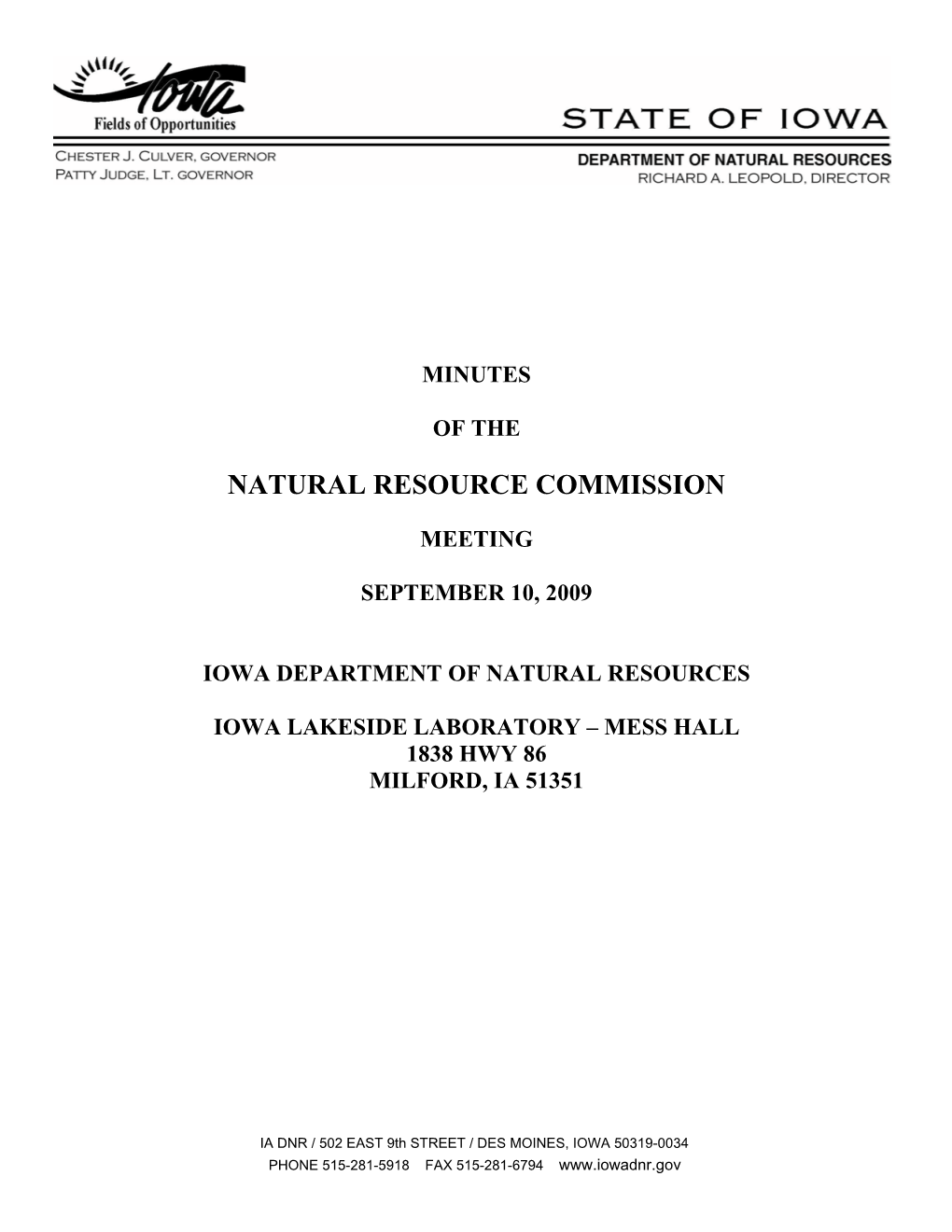 DNR Letterhead