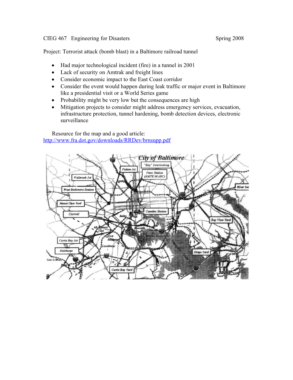 CIEG 467 Engineering for Disasters