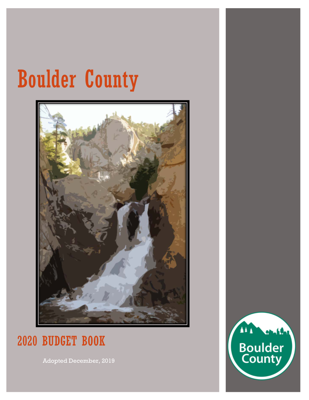 2020 Boulder County Budget Book