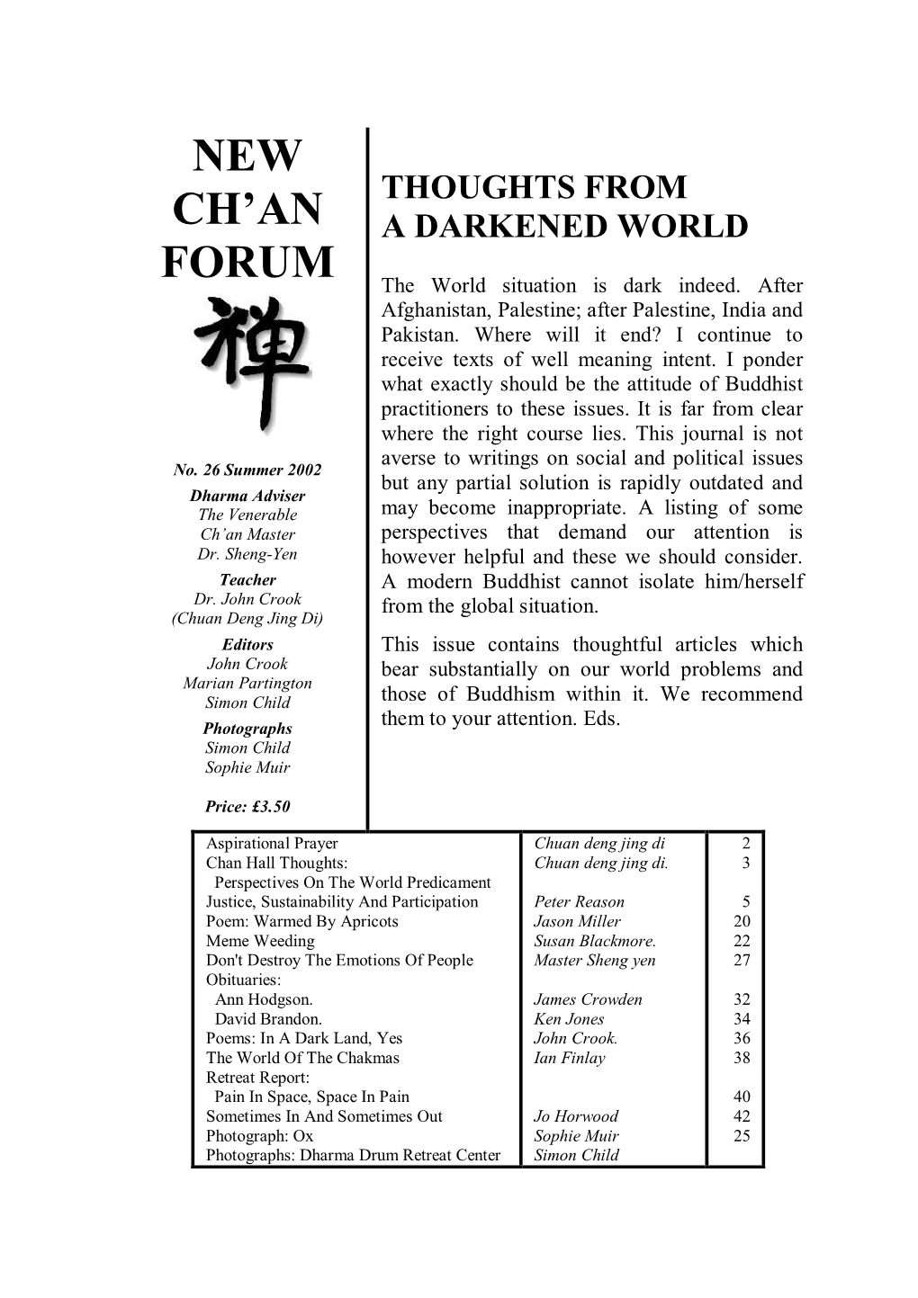 New Chan Forum Issue 26