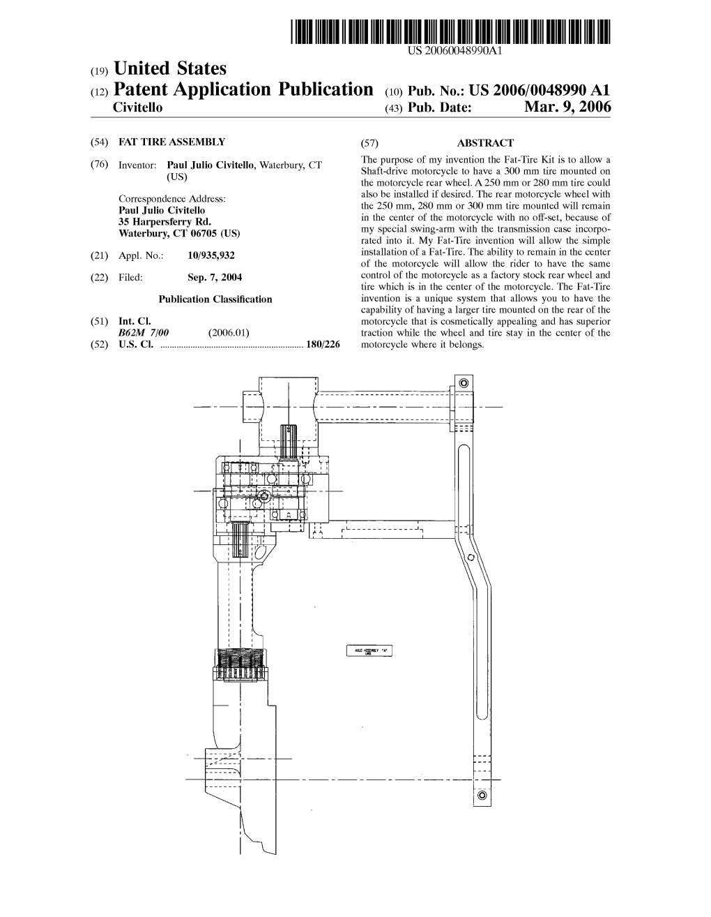 (12) Patent Application Publication (10) Pub. No.: US 2006/0048990 A1 Civitell0 (43) Pub