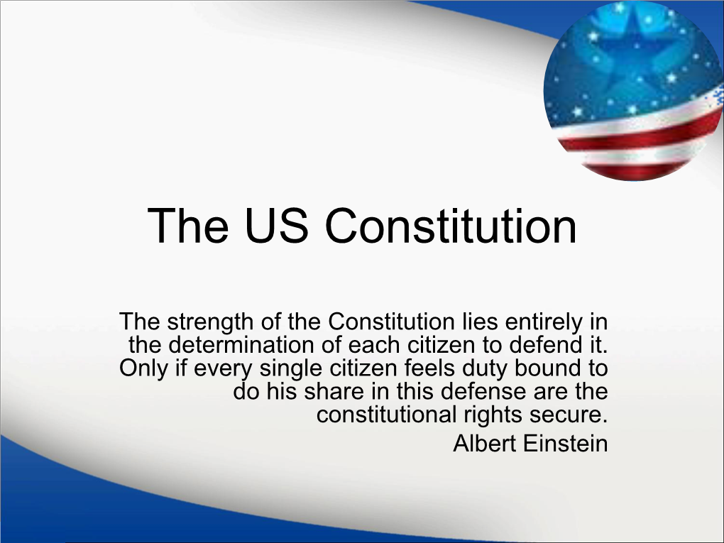 The US Constitution