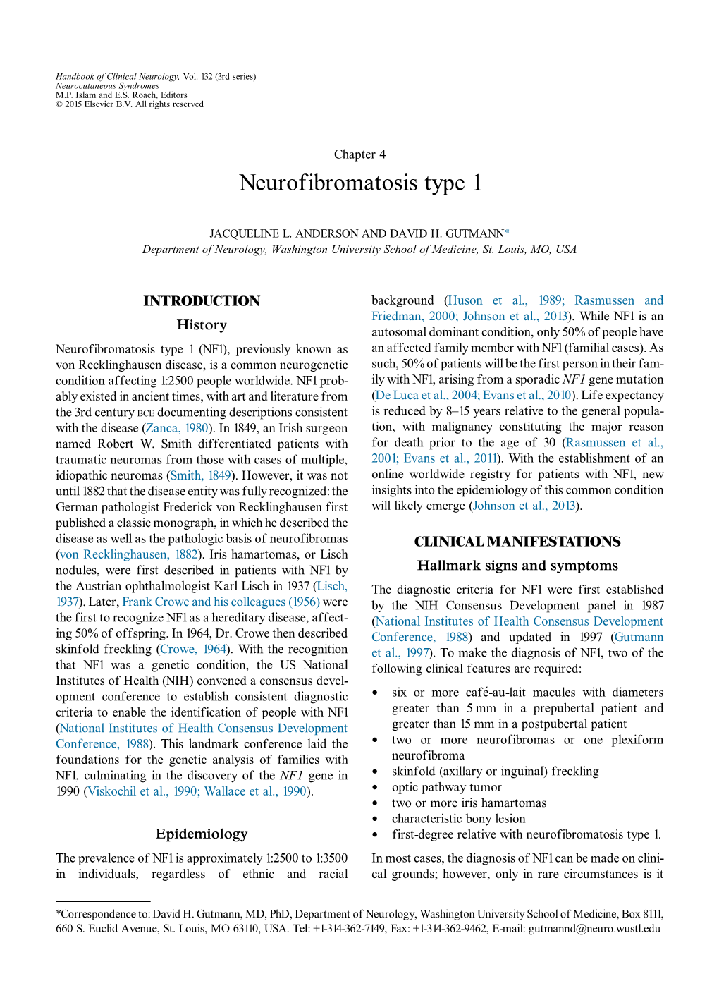 Neurofibromatosis Type 1