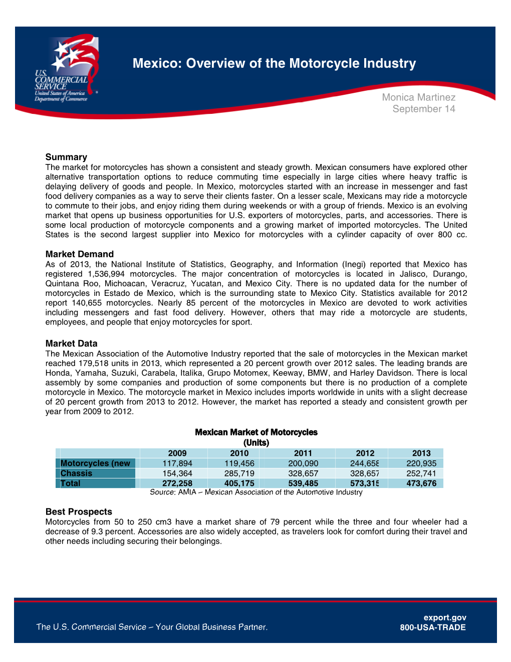 Mexico: Overview of the Motorcycle Industry Page 1 of 4 Mexico: Overview of the Motorcycle Industry