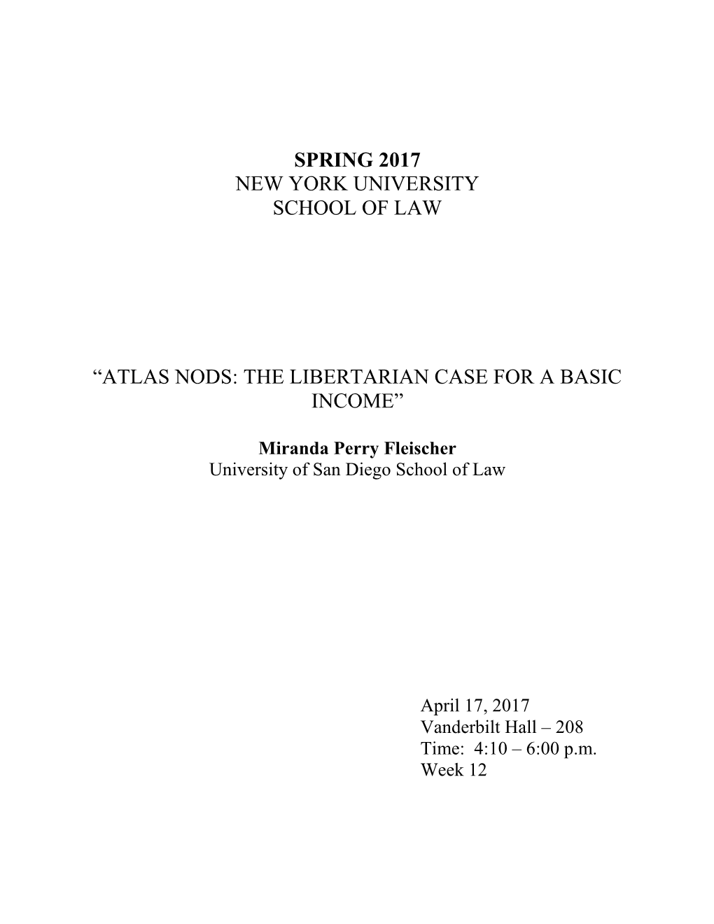 The Libertarian Case for a Universal Basic Income.”