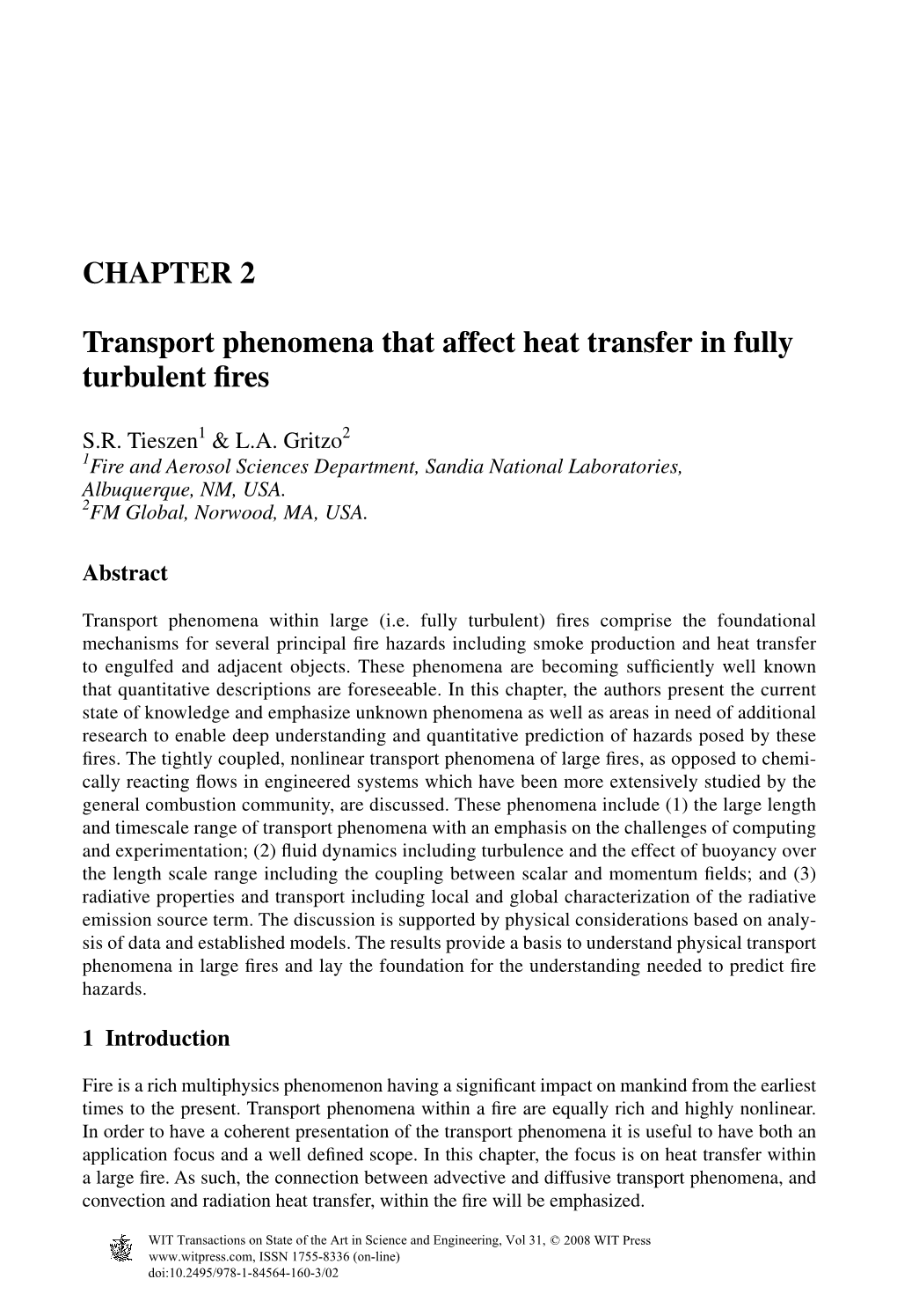 CHAPTER 2 Transport Phenomena That Affect Heat Transfer in Fully