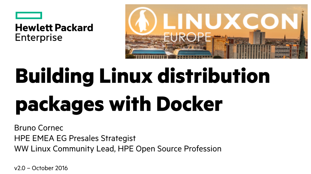 Building Linux Distribution Packages with Docker