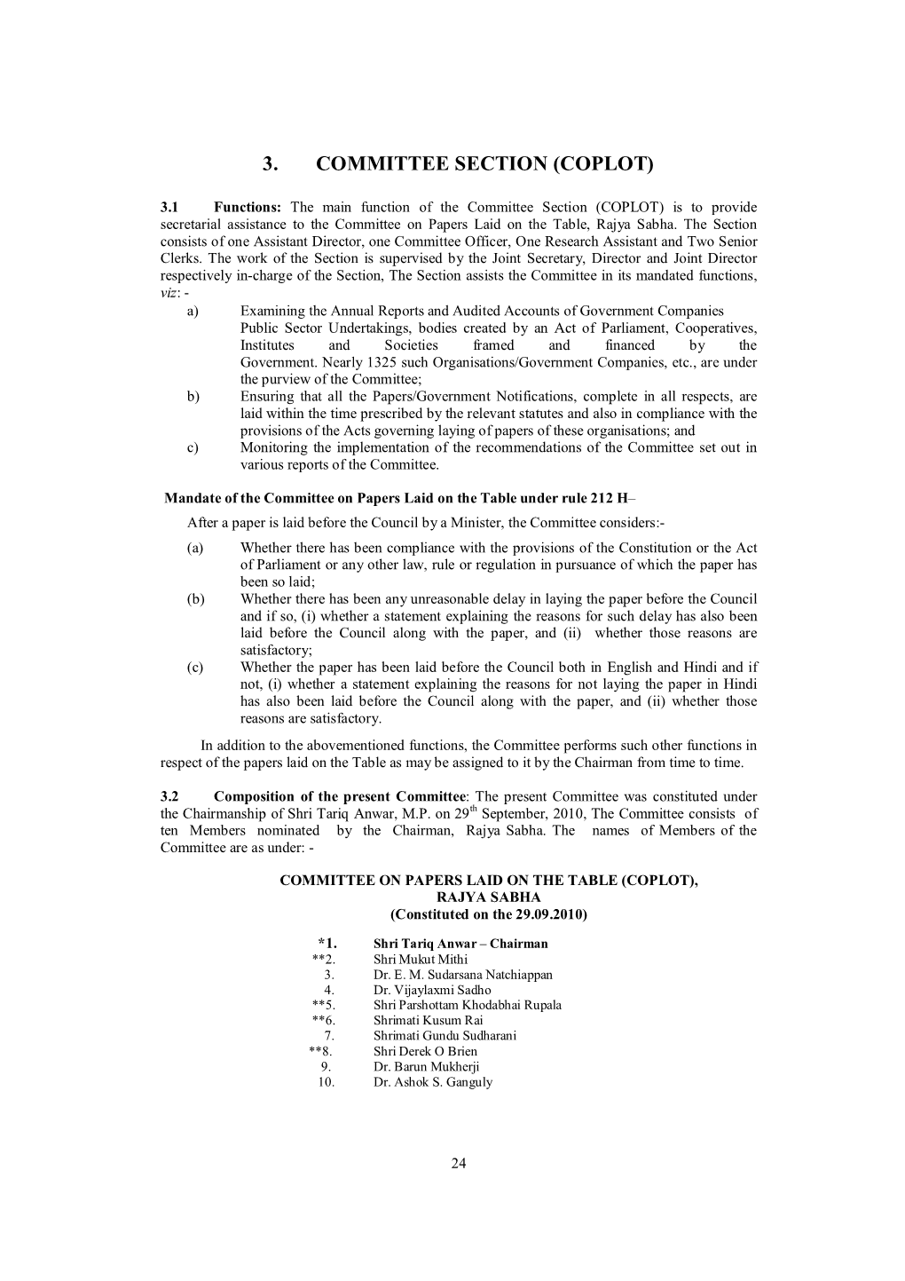 3. Committee Section (Coplot)