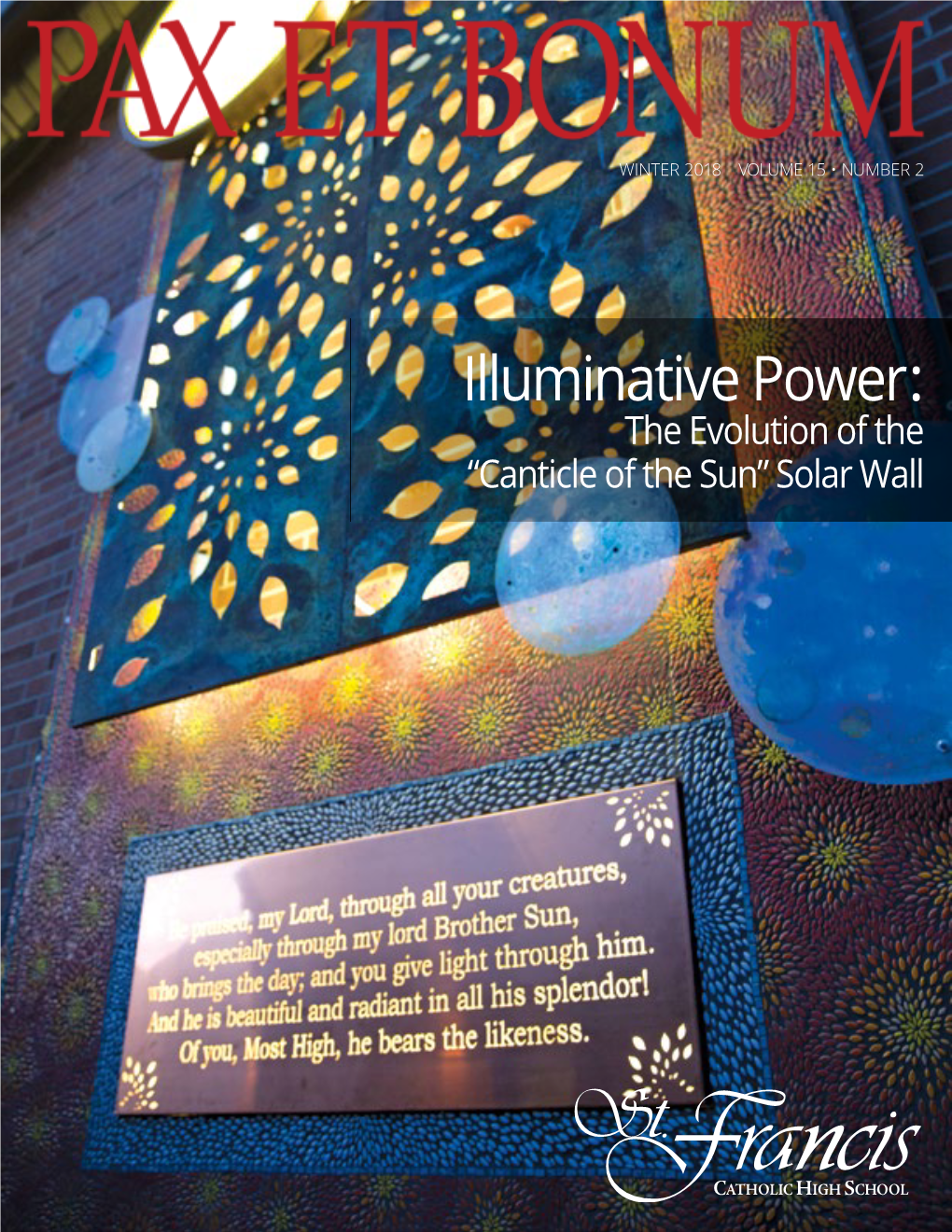 Illuminative Power: the Evolution of the “Canticle of the Sun” Solar Wall in THIS ISSUE