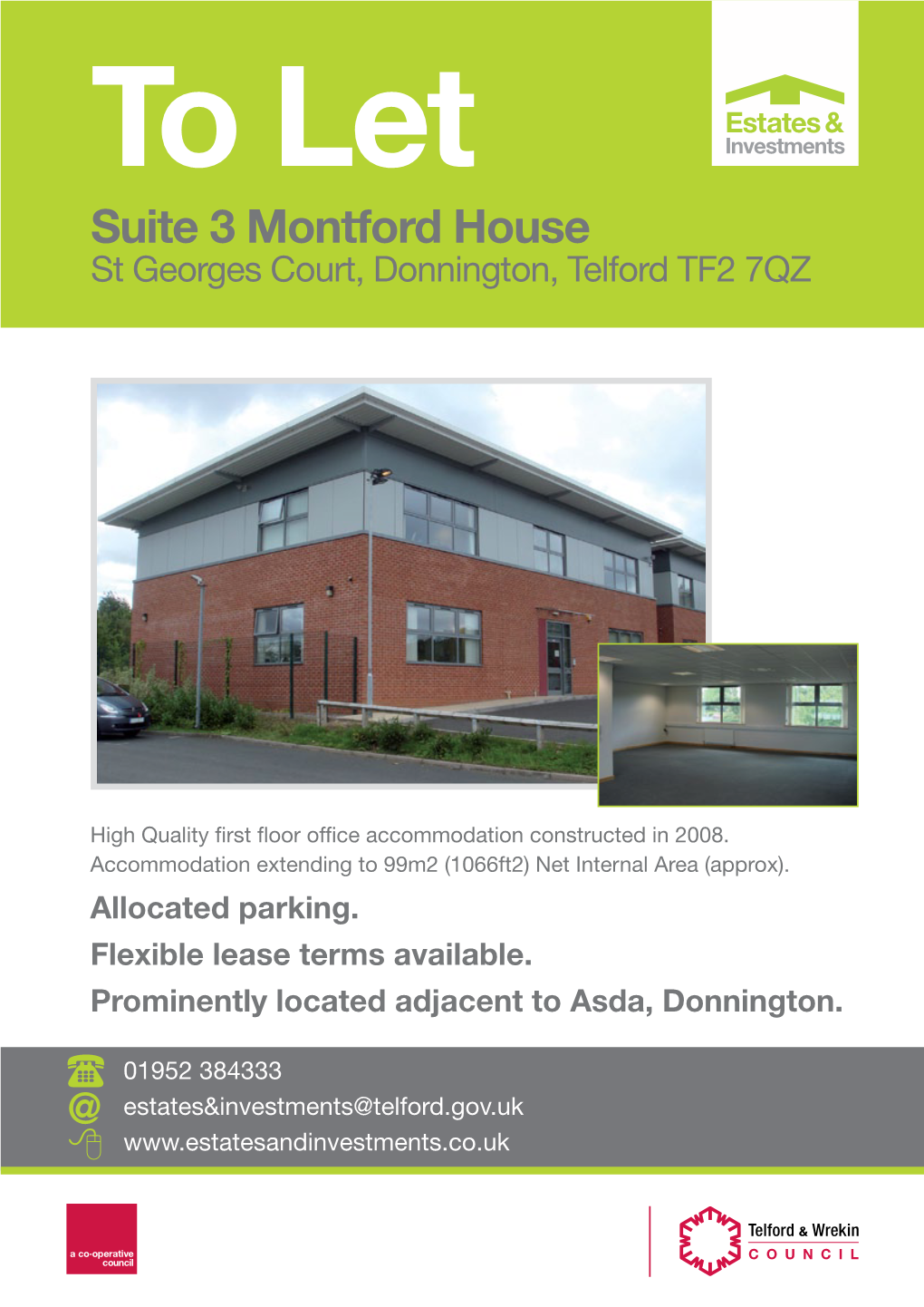 Suite 3 Montford House St Georges Court, Donnington, Telford TF2 7QZ