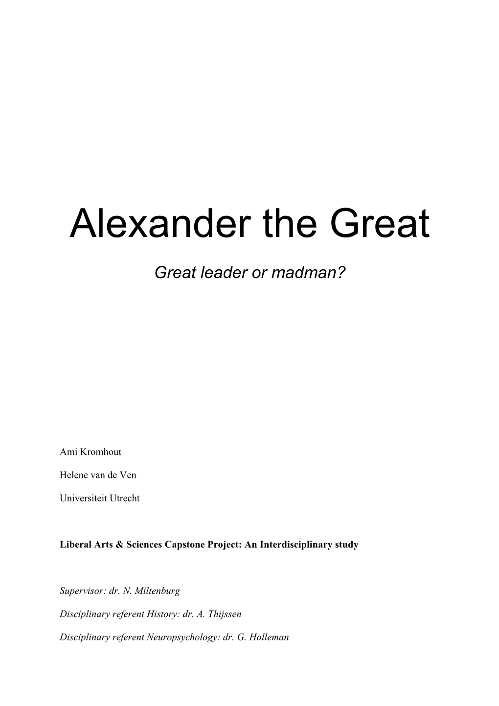 Alexander the Great