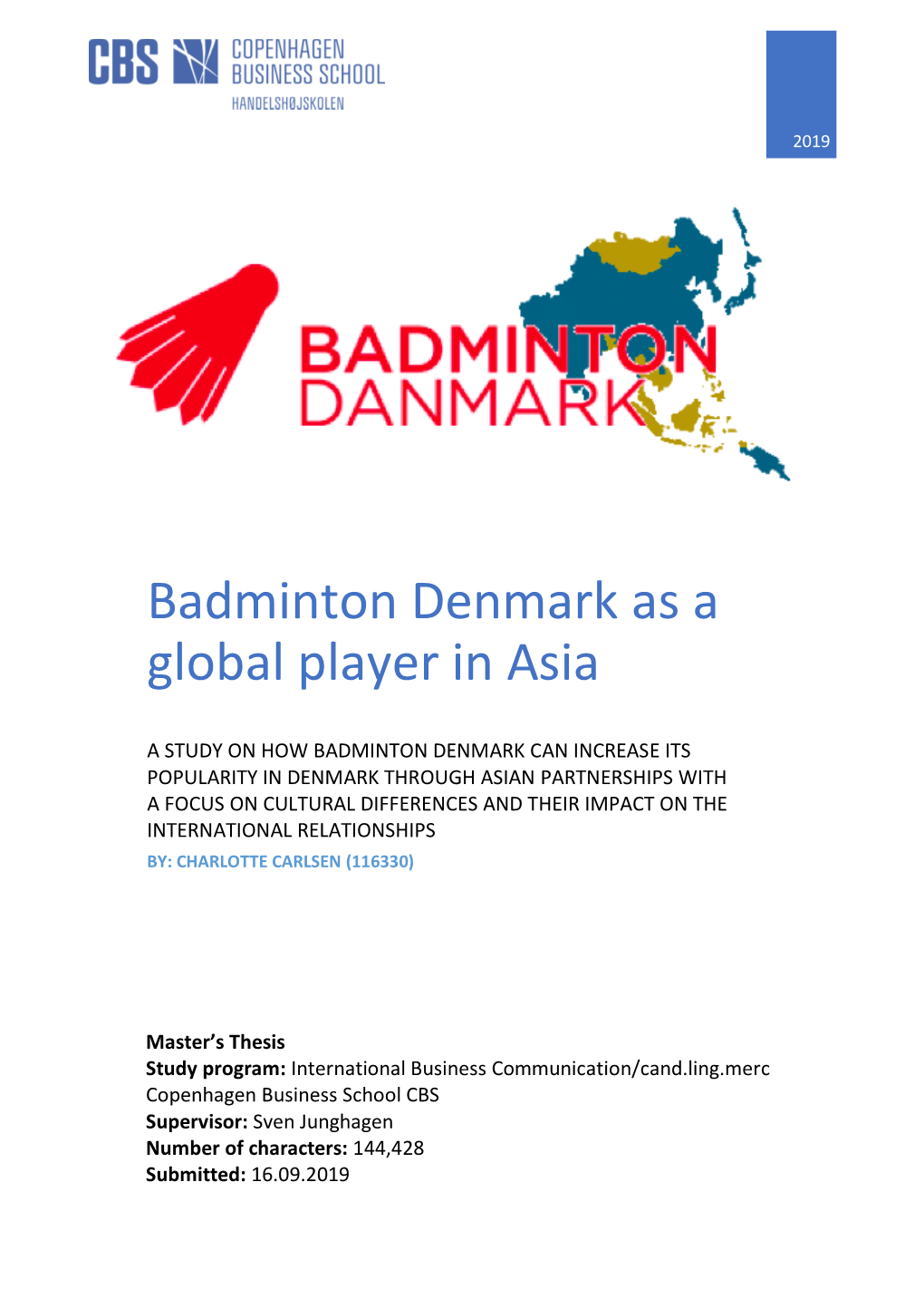 Badminton Denmark As a Global Player in Asia