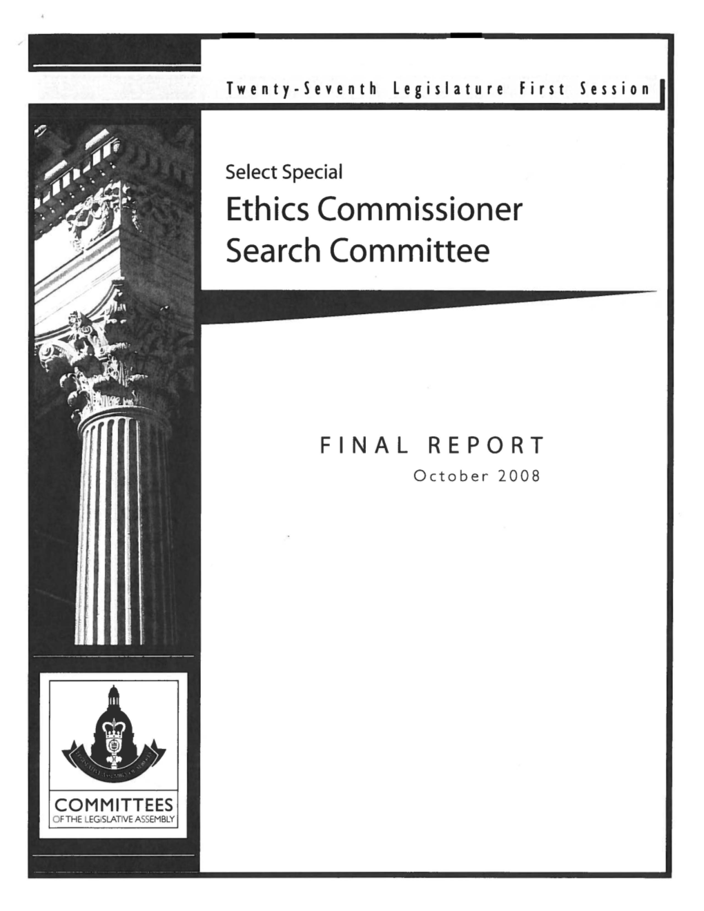 Ethics Commissioner Search Committee