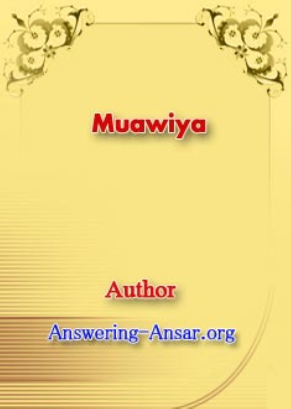 Muawiya Author