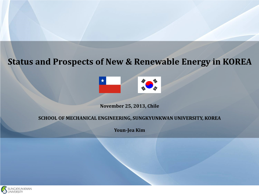 Renewable Energy in KOREA