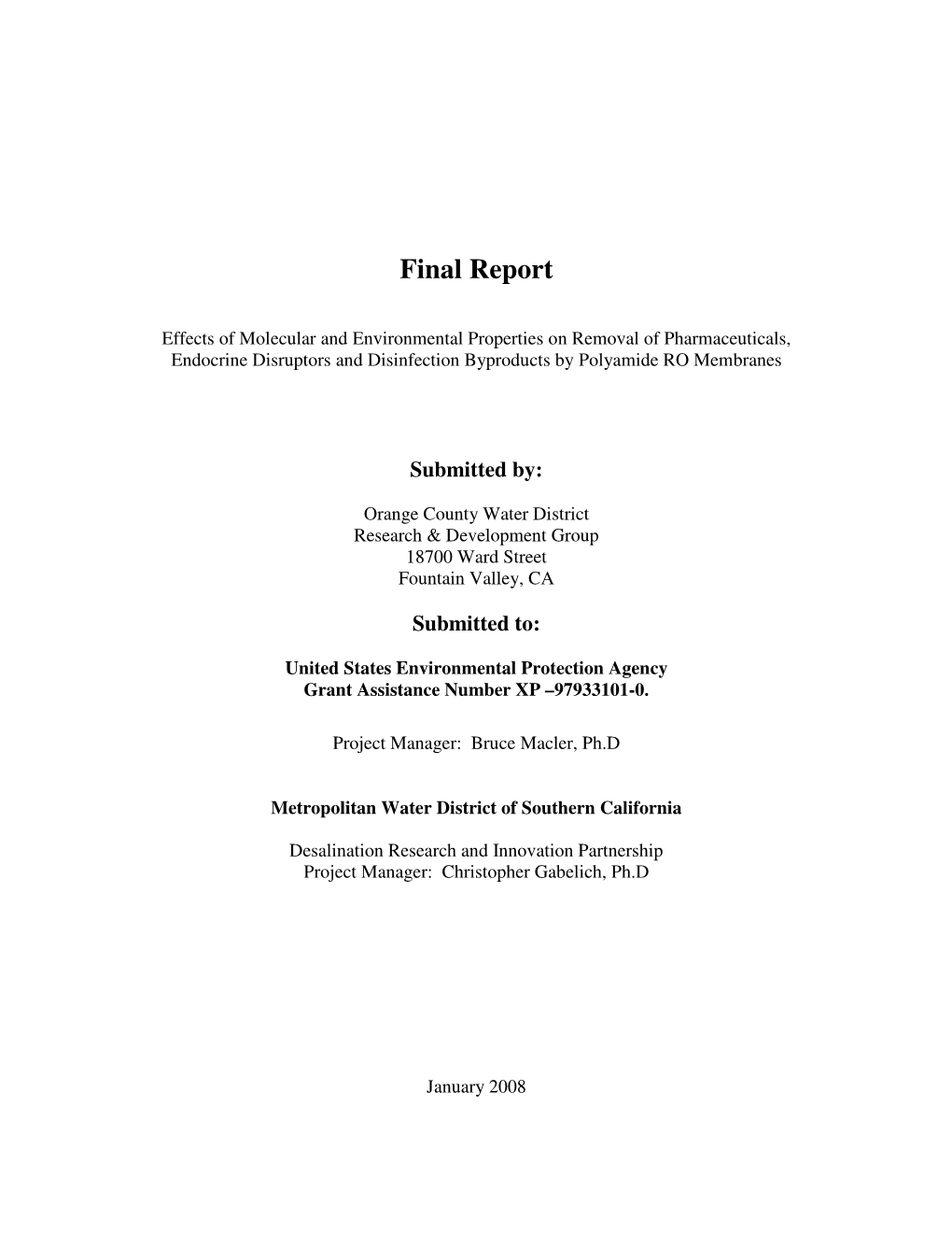 Final Report