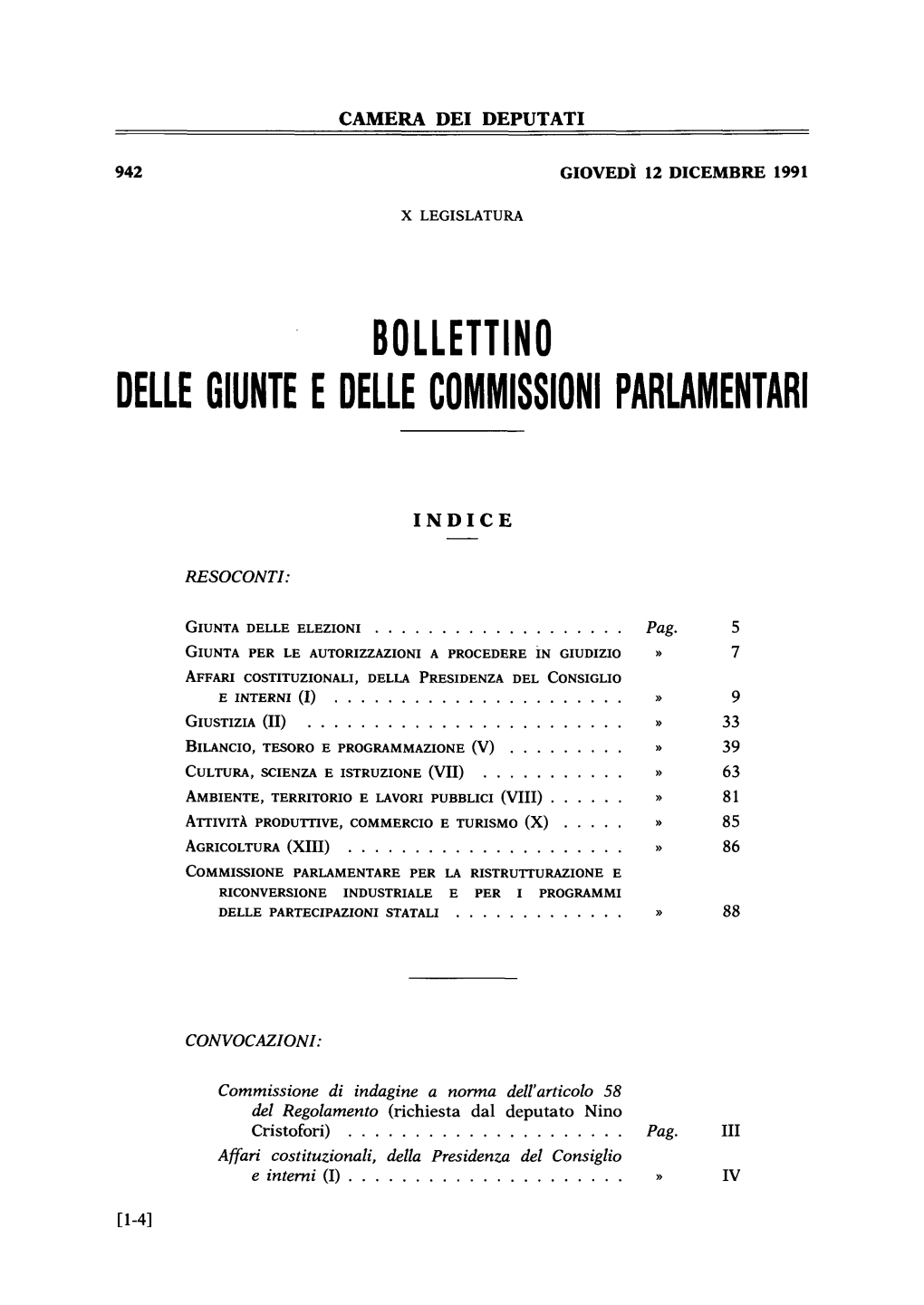 Bollettino Delle Giunte E Delle Commissioni Parlamentari