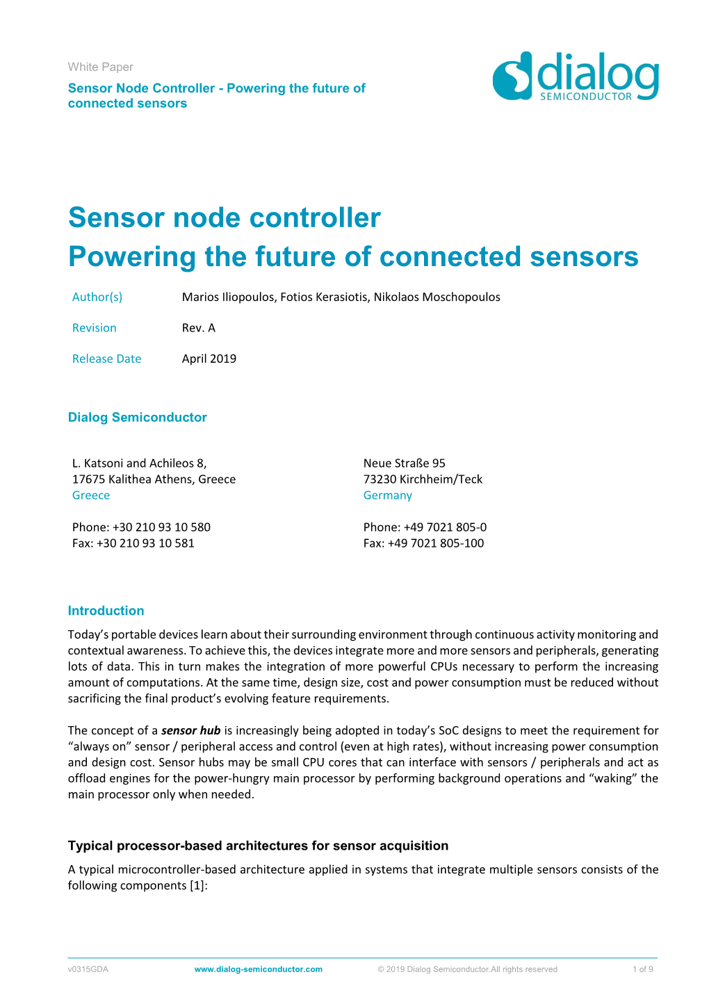 Sensor Node Controller Powering the Future of Connected Sensors