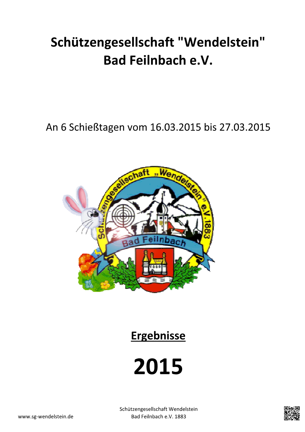 2015 Gesamtergebnisse Osterschiessen