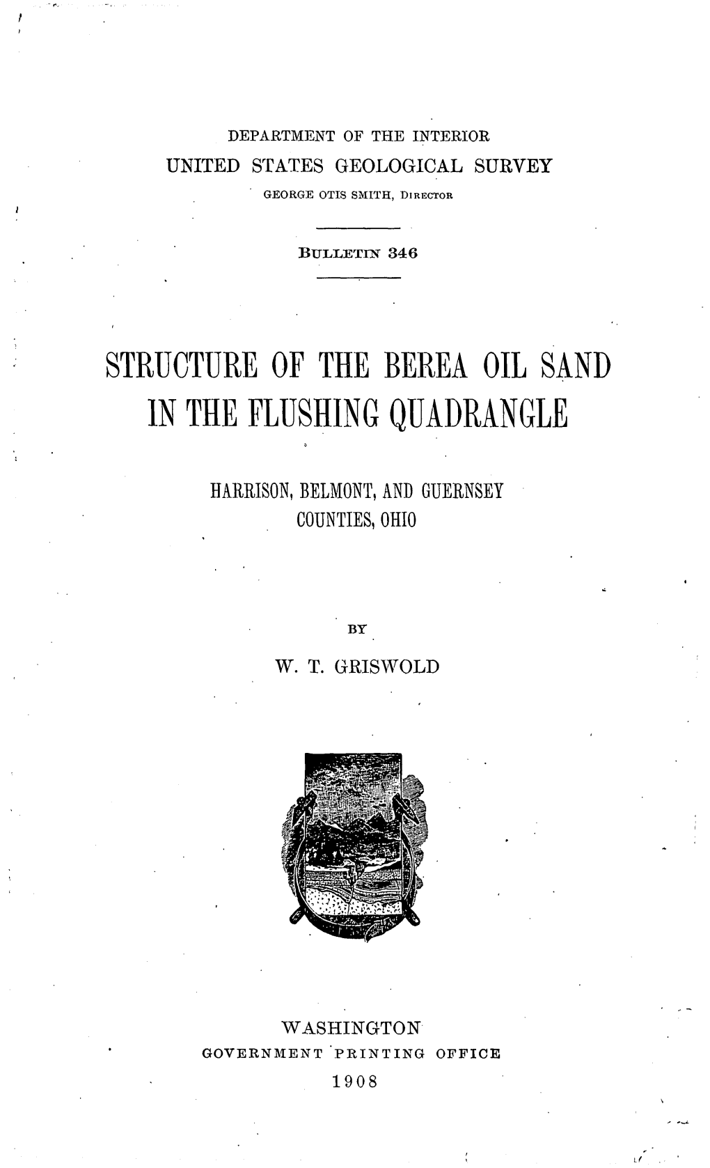Structure of the Berea Oil Sand in the Flushing Quadrangle