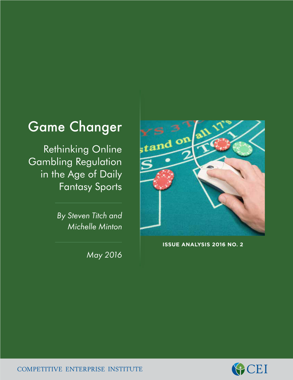 Game Changer Rethinking Online Gambling Regulation in the Age of Daily Fantasy Sports