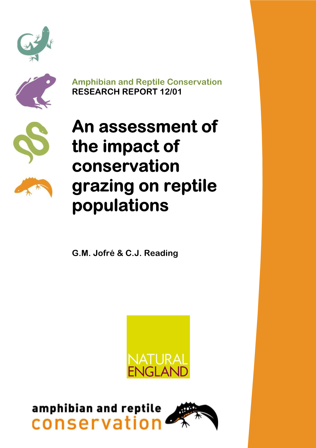 An Assessment of the Impact of Conservation Grazing on Reptile Populations