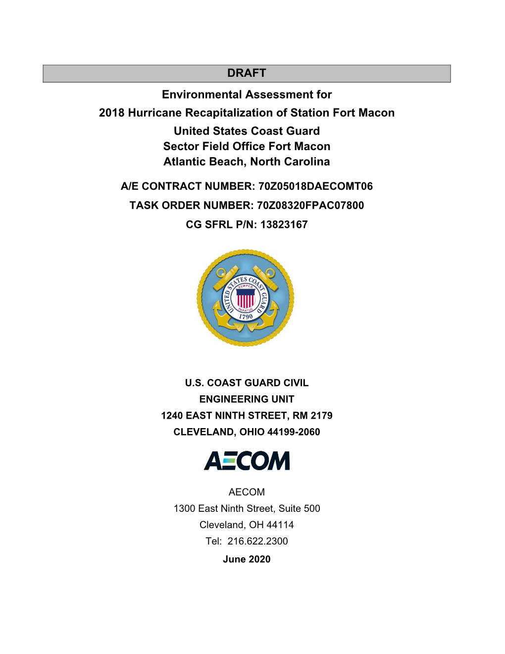 Environmental Assessment for 2018 Hurricane Recapitalization Of