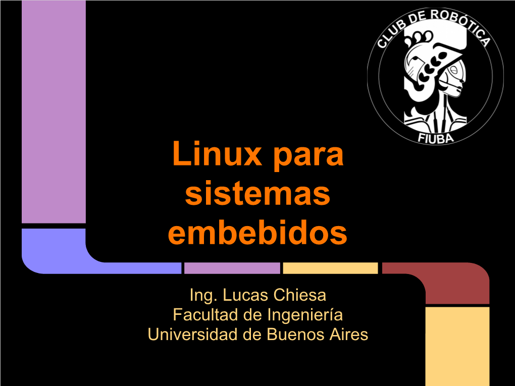 Linux Para Sistemas Embebidos