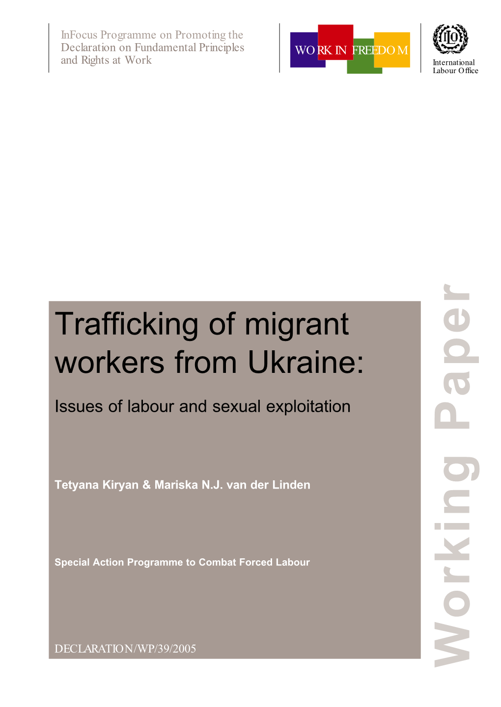 Trafficking of Migrant Workers from Ukraine