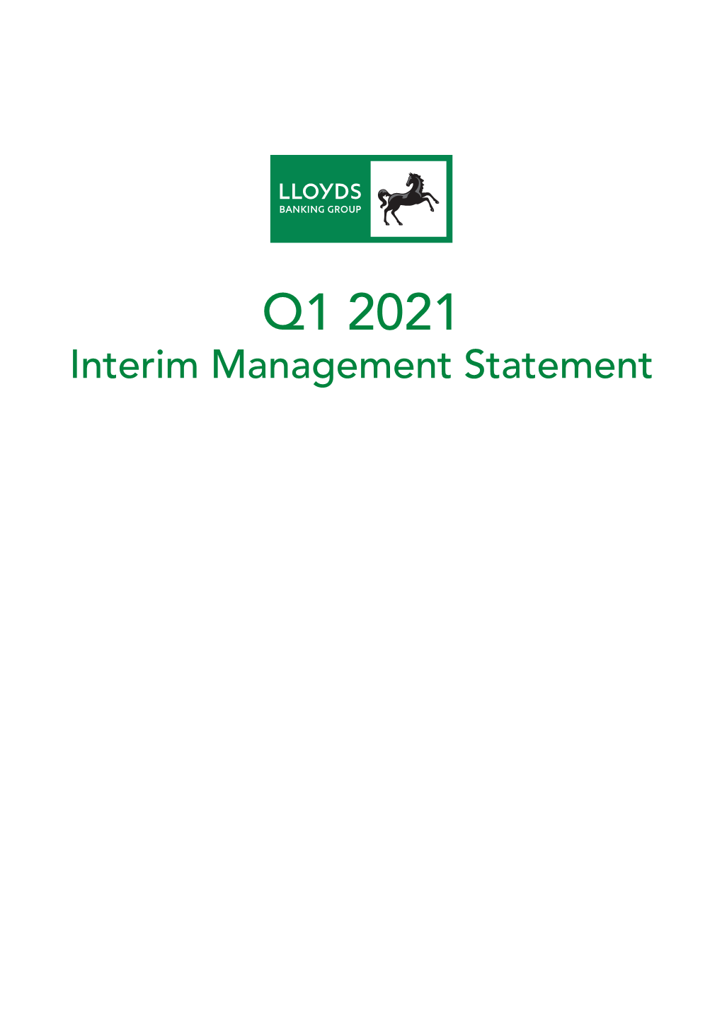 2021 Q1 Interim Management Statement