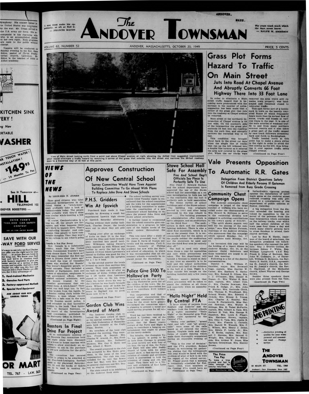 Andover Townsman, 10/20/1949